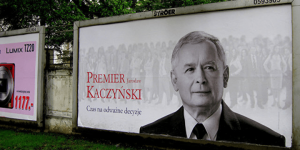 Предвыборный плакат Ярослава Качиньского.