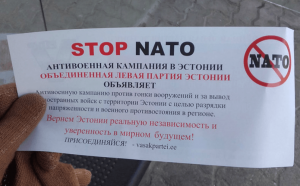 Кампания Левой партии «Stop NATO!» была раскритикована