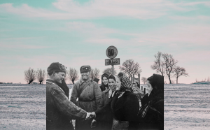 Одерская операция. Встреча с жителями. 1945 год. Коллаж © L!FE Фото: © Wikipedia.org Creative Commons, Flickr Creative Commons