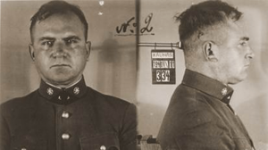 Майор Антанас Импулявичюс после ареста органами госбезопасности СССР