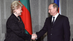 Первая встреча Грибаускайте и Путина состоялась в феврале 2010 года