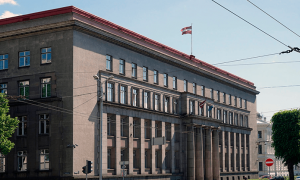 Здание Кабинета министров в Риге, относящееся к межвоенному латвийскому монументализму