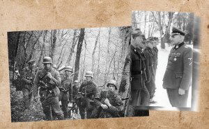 Рудольф Бангерскис и латышские новобранцы СС. Коллаж © L!FE. Фото © Wikimedia Commons