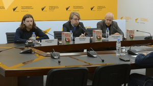 Алексей Дзермант, Александр Носович и Нормундс Гростиньш (слева направо)