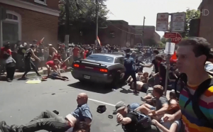 Man dies due to a car driving into a crowd in Charlottesville