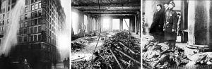Весной тысяча девятьсот одиннадцатого в Нью-Йорке сгорела ткацкая фабрика.