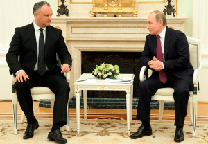 Игорь Додон на встрече с Владимиром Путиным