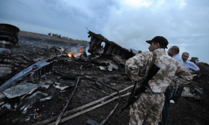 Сбитый Boeing 777 в Донецкой области