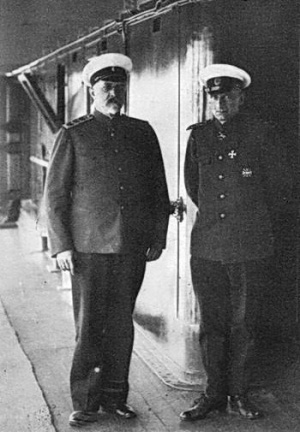 Командующий Вооружёнными силами Юга России генерал А. Деникин и Великий правитель России адмирал А. Колчак