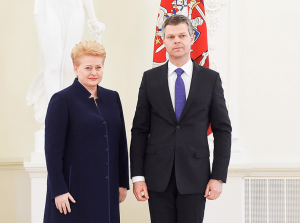 Президент Литвы Даля Грибаускайте и директор ДГБ Дарюс Яунишкис