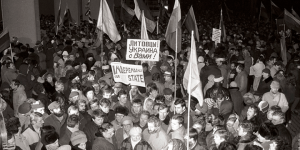 Demonstrantai (Vilnius, Lietuvos TSR, 1991 m.)