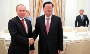Владимир Путин и Чжан Дэцзян