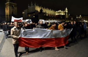 Источник: Аналитический портал RuBaltic.Ru http://www.rubaltic.ru/gallery/149/#t20c Акция протеста под лозунгом «Это не Речь Посполитая – это Советская Республика Польша» в Кракове