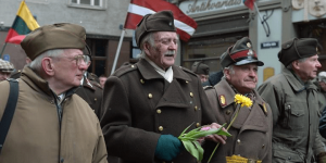 Шествие ветеранов легиона Ваффен-СС. Латвия, Рига