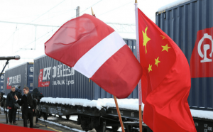 5 ноября в латвийскую столицу прибыл первый в истории независимой Латвии поезд из Китая, который проследовал по маршруту Иу-Рига