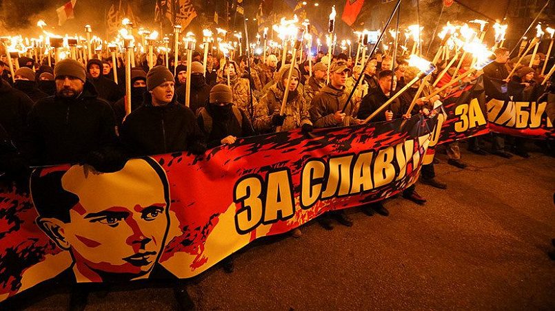 Факельное шествие по случаю годовщины со дня рождения лидера украинских националистов Степана Бандеры / Фото: RT