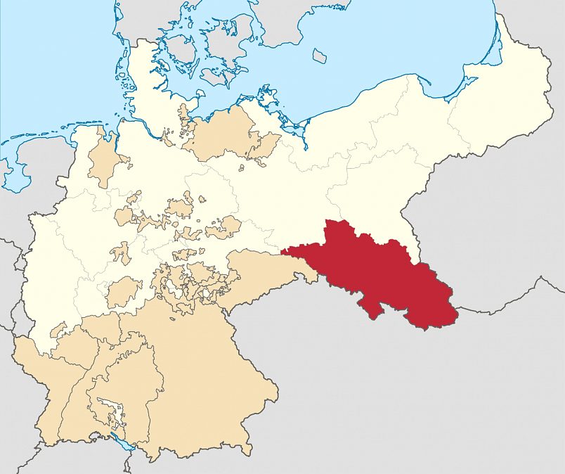 Провинция Силезия в границах 1871 года / Источник: wikipedia.org