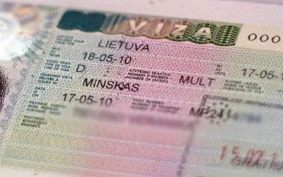 Литва вновь ввела визовый сбор для граждан Беларуси