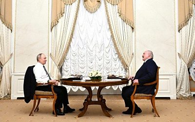 Путин вновь поздравил Лукашенко с успешным проведением парламентских выборов