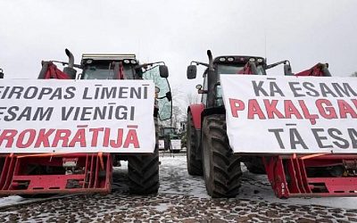Фермеры Латвии начинают массовую акцию протеста