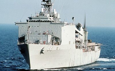 В Эстонию прибыл десантный корабль Военно-морских сил США