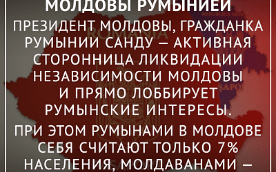 Санду реализует сценарий Запада по поглощению Молдовы Румынией