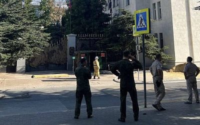 Беспилотник атаковал штаб Черноморского флота в Севастополе