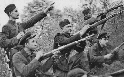 Немцы в 1945 г. готовили бандеровцев для борьбы в тылу Красной Армии, а также для обороны Берлина