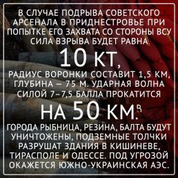 Сила взрыва 10 килотонн, воронка 1,5 км: Чем грозит вторжение Украины в Приднестровье