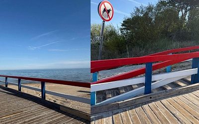 В Литве разразился скандал из-за покраски моста