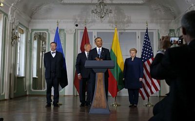 Обама в Эстонии: США опасаются русских Прибалтики? 