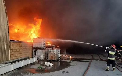 В Белгородской области произошел пожар на объекте Минобороны