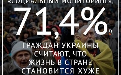 «Неиссякаемый оптимизм» украинских граждан!