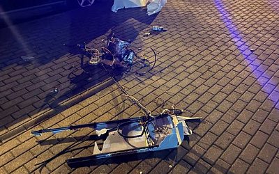 В Минске упал неопознанный беспилотник