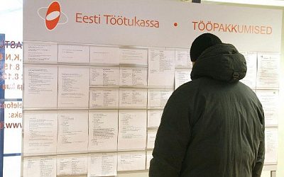 В Эстонии продолжает расти уровень безработицы