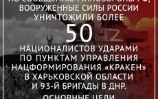 ВС РФ уничтожили более 50 националистов «Кракена» в Харьковской области