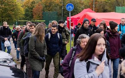 В Вильнюсе проходят учения по эвакуации населения