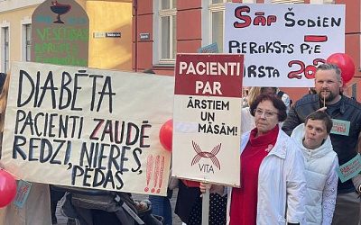 В Латвии началась забастовка медиков