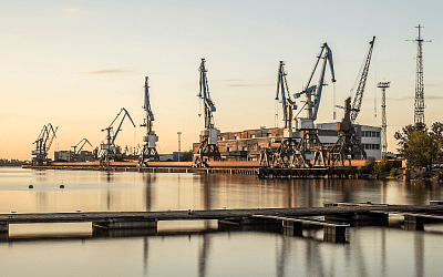 Грузооборот Рижского порта за пять месяцев рухнул на 15%