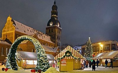 На Домской площади Риги 2 декабря засияет рождественская елка