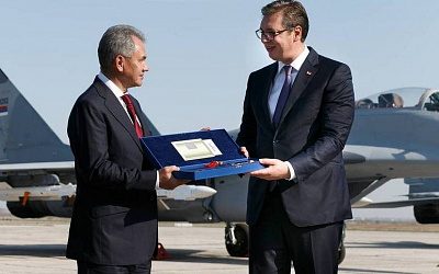 Вучич назвал Шойгу большим другом Сербии