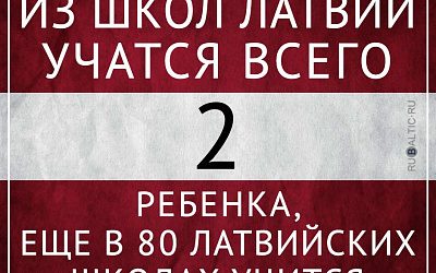 Школы в Латвии есть, детей — нет!