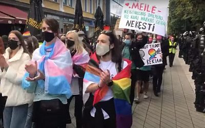 В Литве полиция задержала противников марша ЛГБТ
