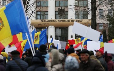 Молдавская оппозиция провела акцию против вступления в НАТО