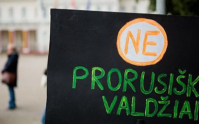 В столице Литвы проходит протест против нового правительства