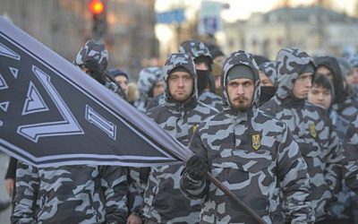 Прервавшие выступление Порошенко украинские националисты попали в «Миротворец»